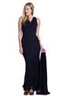 Georgette Two-Tier Drape-Front Tank & Long Skirt with Wrap